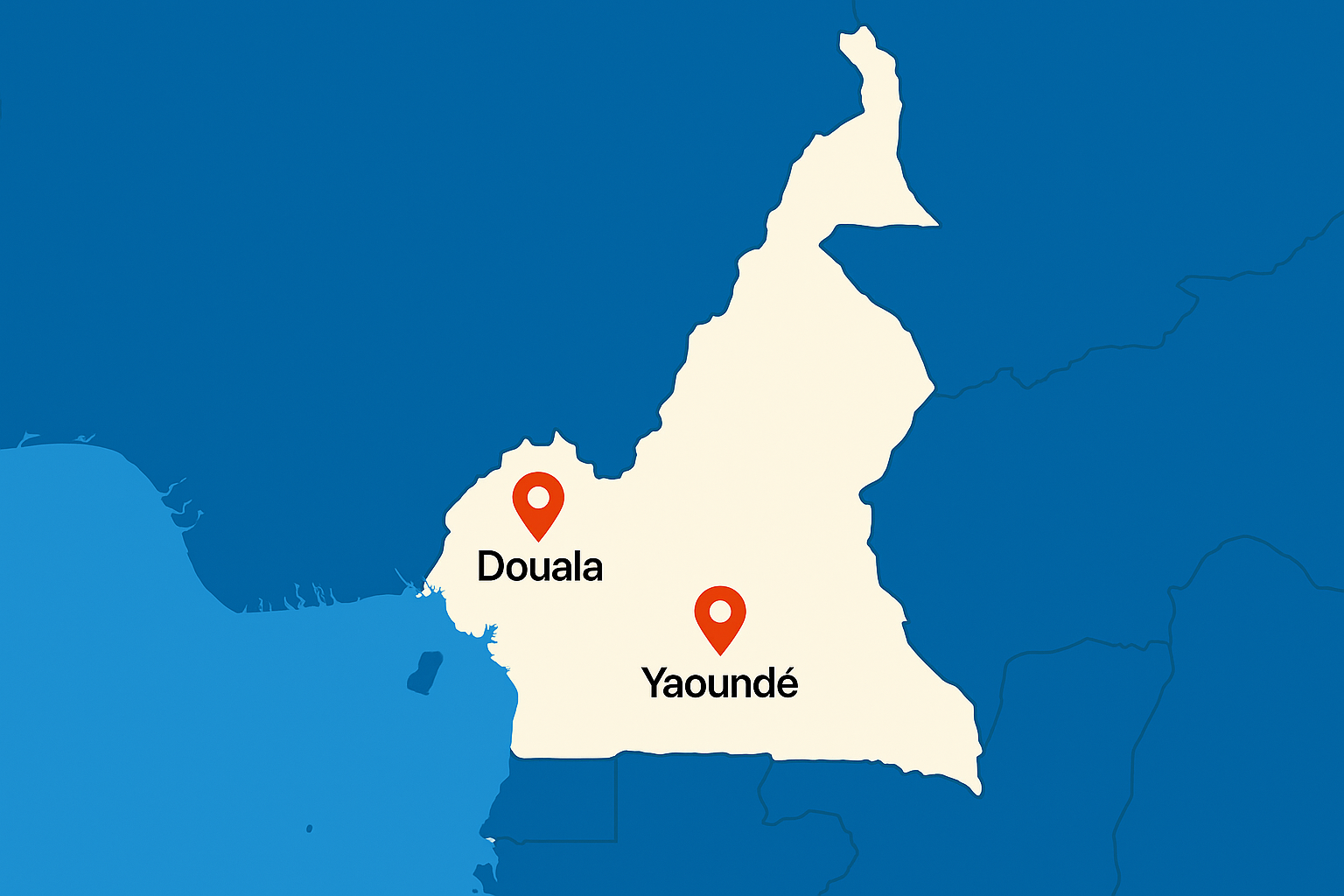 Carte du Cameroun
